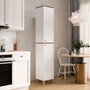Hanah Home Nord - ND12-SW Armario Multiusos Blanco y Roble